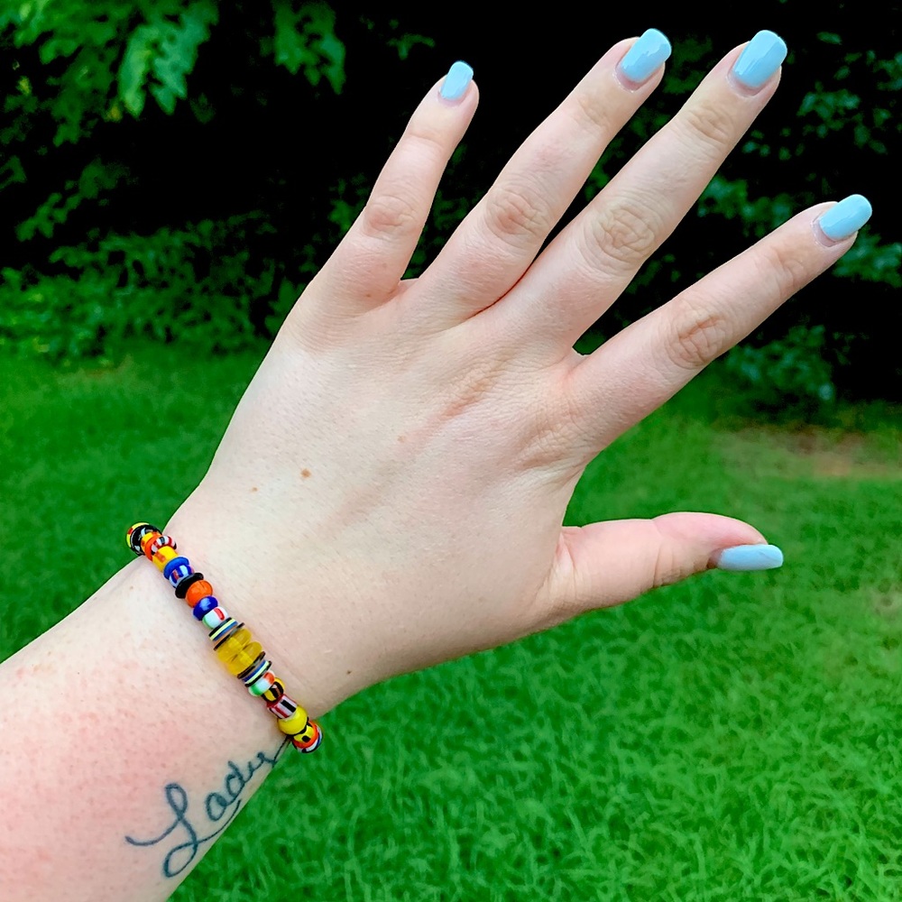 Funky Glass Beaded Bracelet